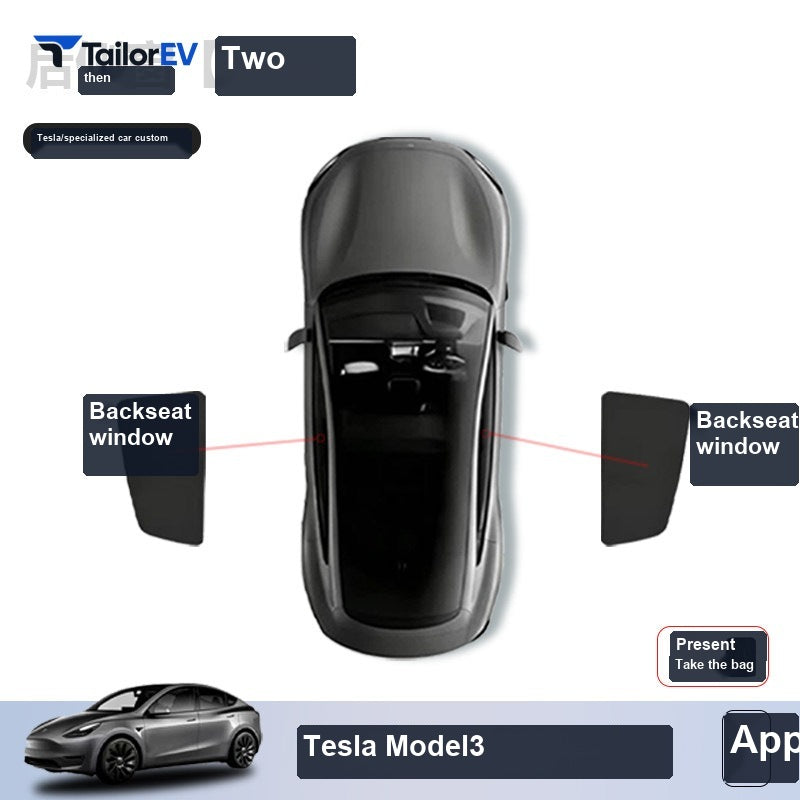 Tesla Model Y Privacy Camping Sunshade Set sku image 8 — photo 13
