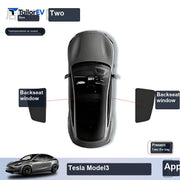 Tesla Model Y Privacy Camping Sunshade Set sku image 8