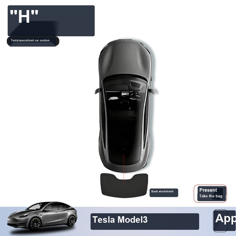 Tesla Model Y Privacy Camping Sunshade Set sku image 9 — photo 14