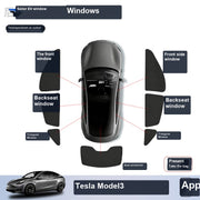 Tesla Model Y Privacy Camping Sunshade Set sku image 10