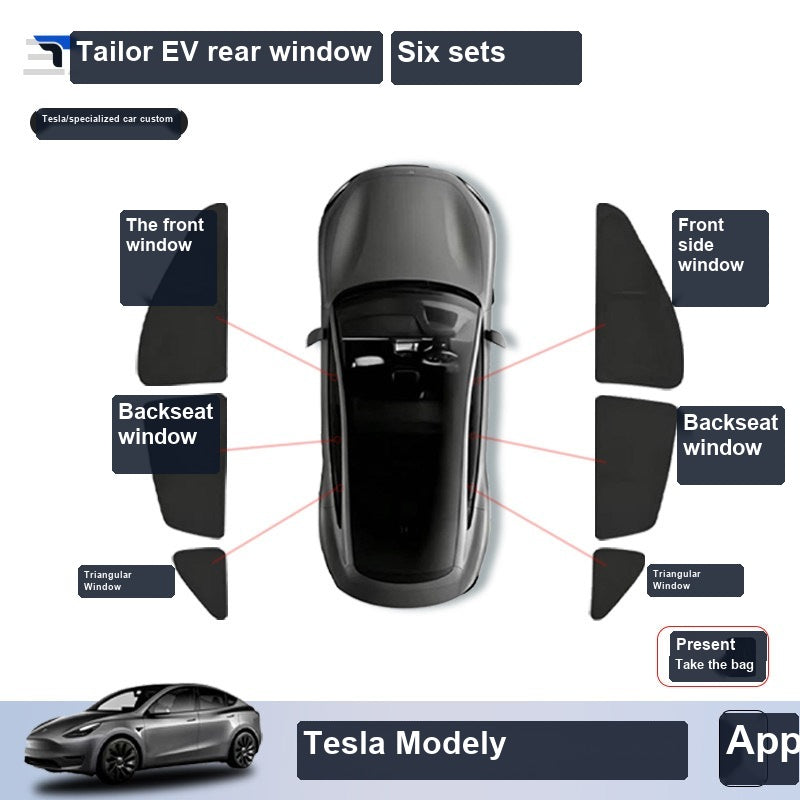 Tesla Model Y Privacy Camping Sunshade Set sku image 12 — photo 17