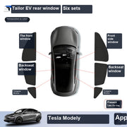 Tesla Model Y Privacy Camping Sunshade Set sku image 12