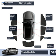 Tesla Model Y Privacy Camping Sunshade Set sku image 21