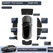 Tesla Model Y Privacy Camping Sunshade Set sku image 24