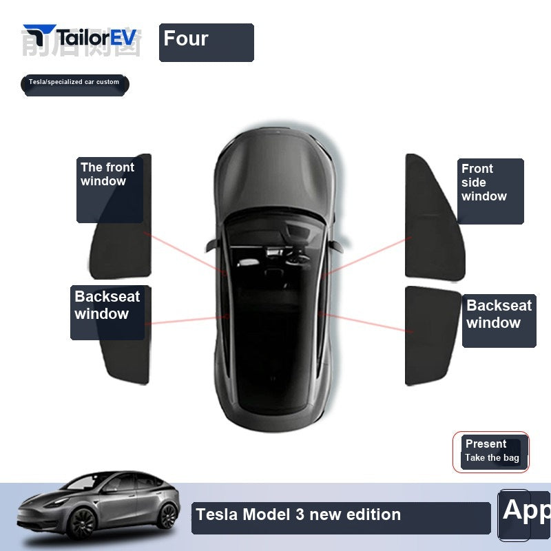 Tesla Model Y Privacy Camping Sunshade Set sku image 26 — photo 31