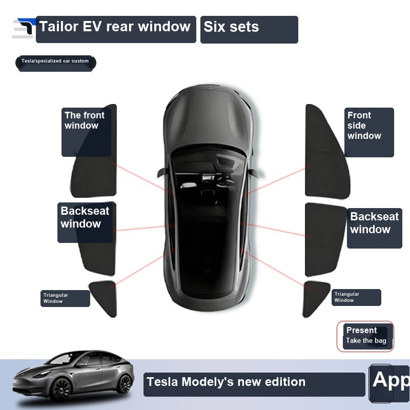 Tesla Model Y Privacy Camping Sunshade Set sku image 33 — photo 38