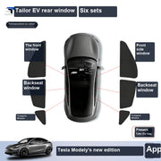 Tesla Model Y Privacy Camping Sunshade Set sku image 33