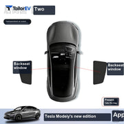 Tesla Model Y Privacy Camping Sunshade Set sku image 40
