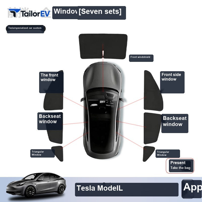 Tesla Model Y Privacy Camping Sunshade Set sku image 49 — photo 54