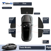 Tesla Model Y Privacy Camping Sunshade Set sku image 50