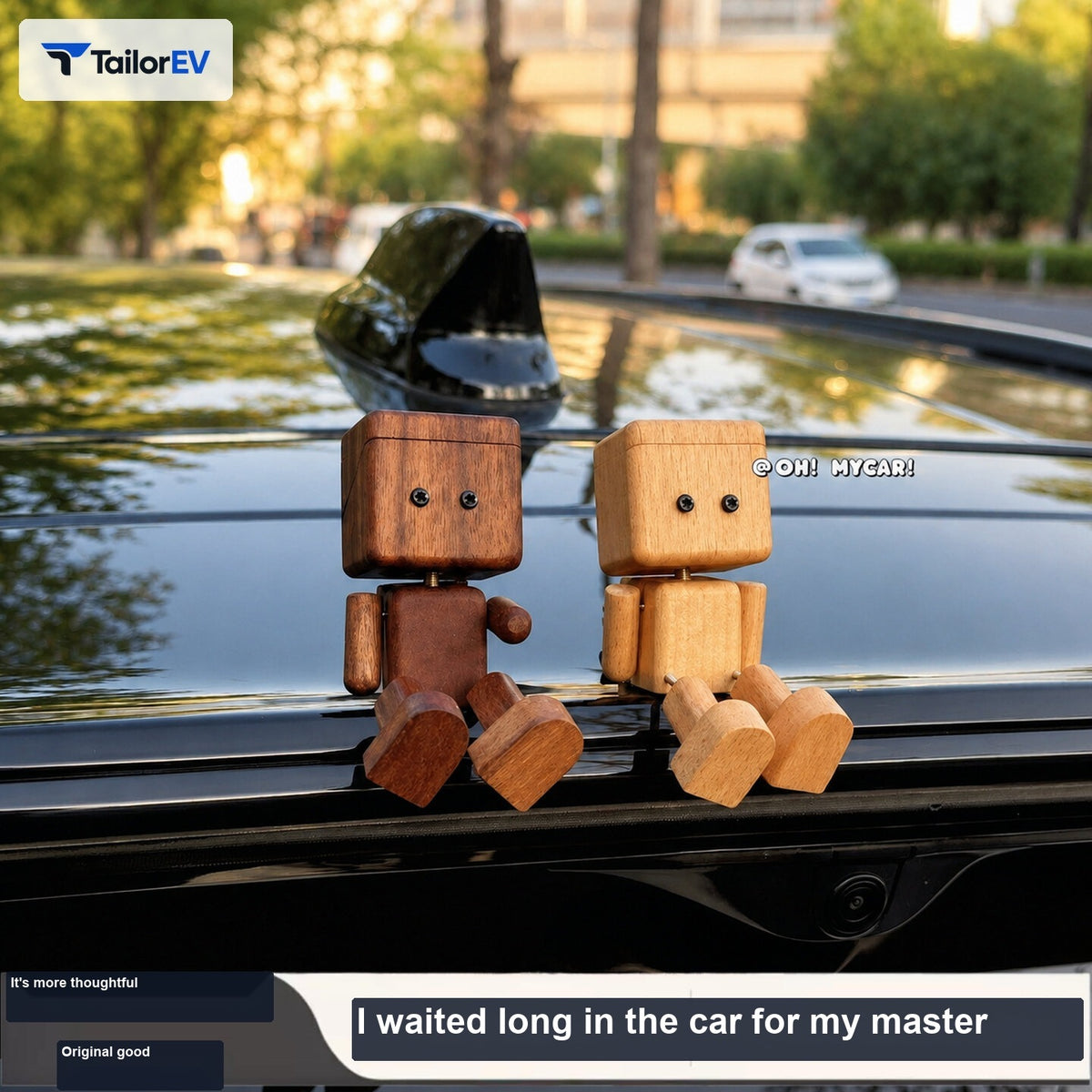 Swinging Wooden Car Diffuser Ornament main image 1 — photo 2