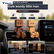 Swinging Wooden Car Diffuser Ornament main image 5