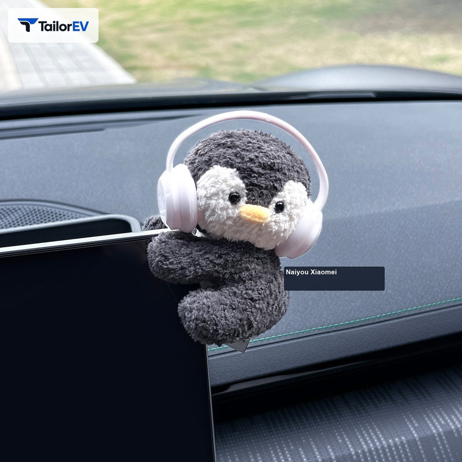 Clip-On Car Screen Plush Ornament