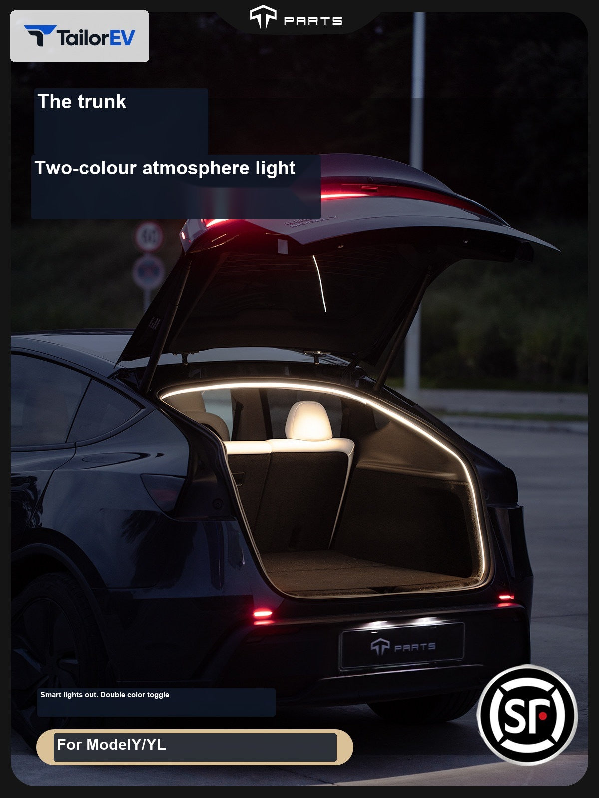 Tesla Frunk & Trunk Dual-Color Ambient Light Strips main image 1 — photo 2