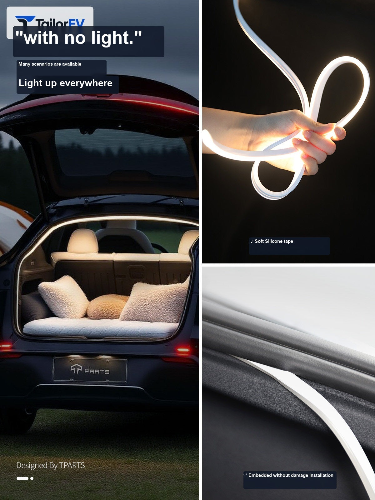 Tesla Frunk & Trunk Dual-Color Ambient Light Strips main image 5 — photo 6