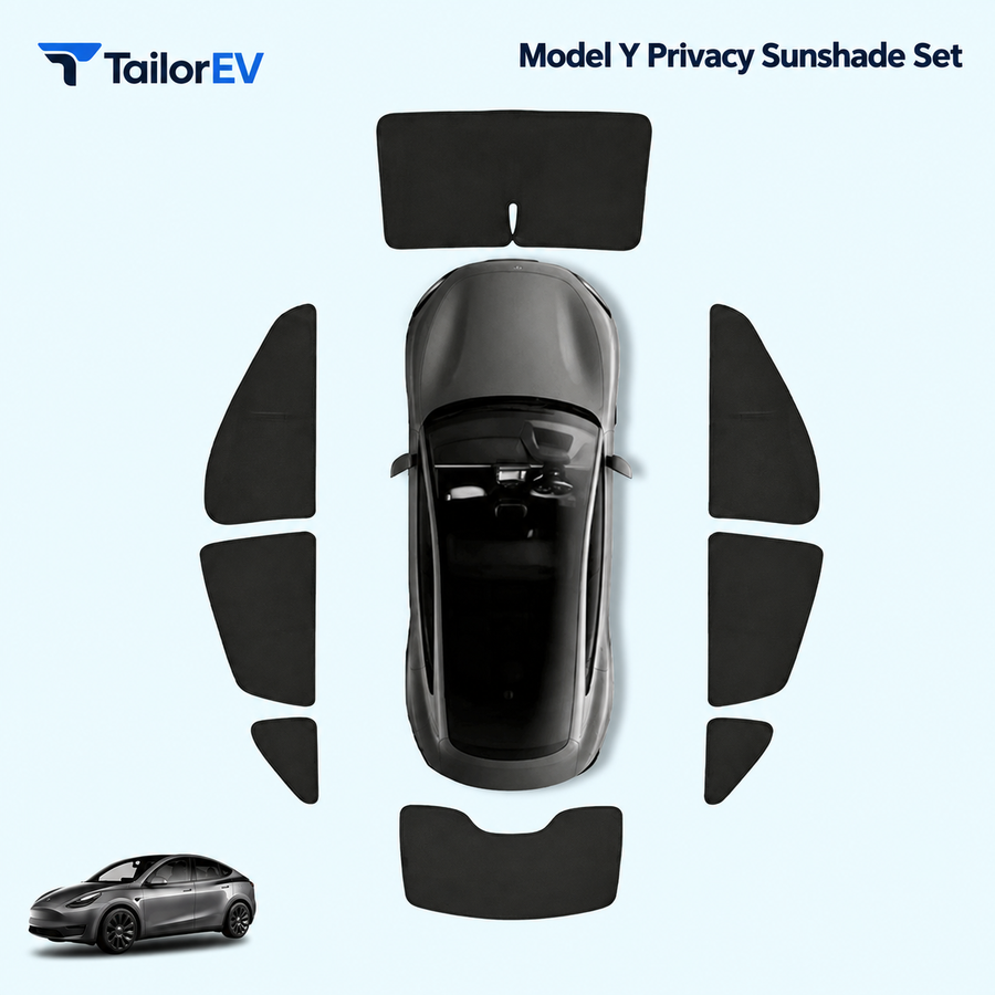 Tesla Model Y Privacy Camping Sunshade Set