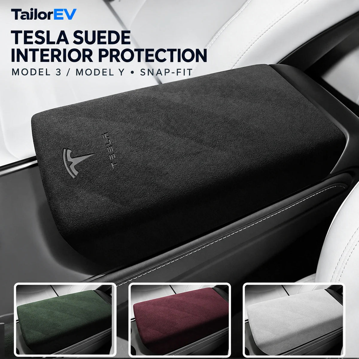Tesla Suede Interior Protection & Trim Kits — photo 2