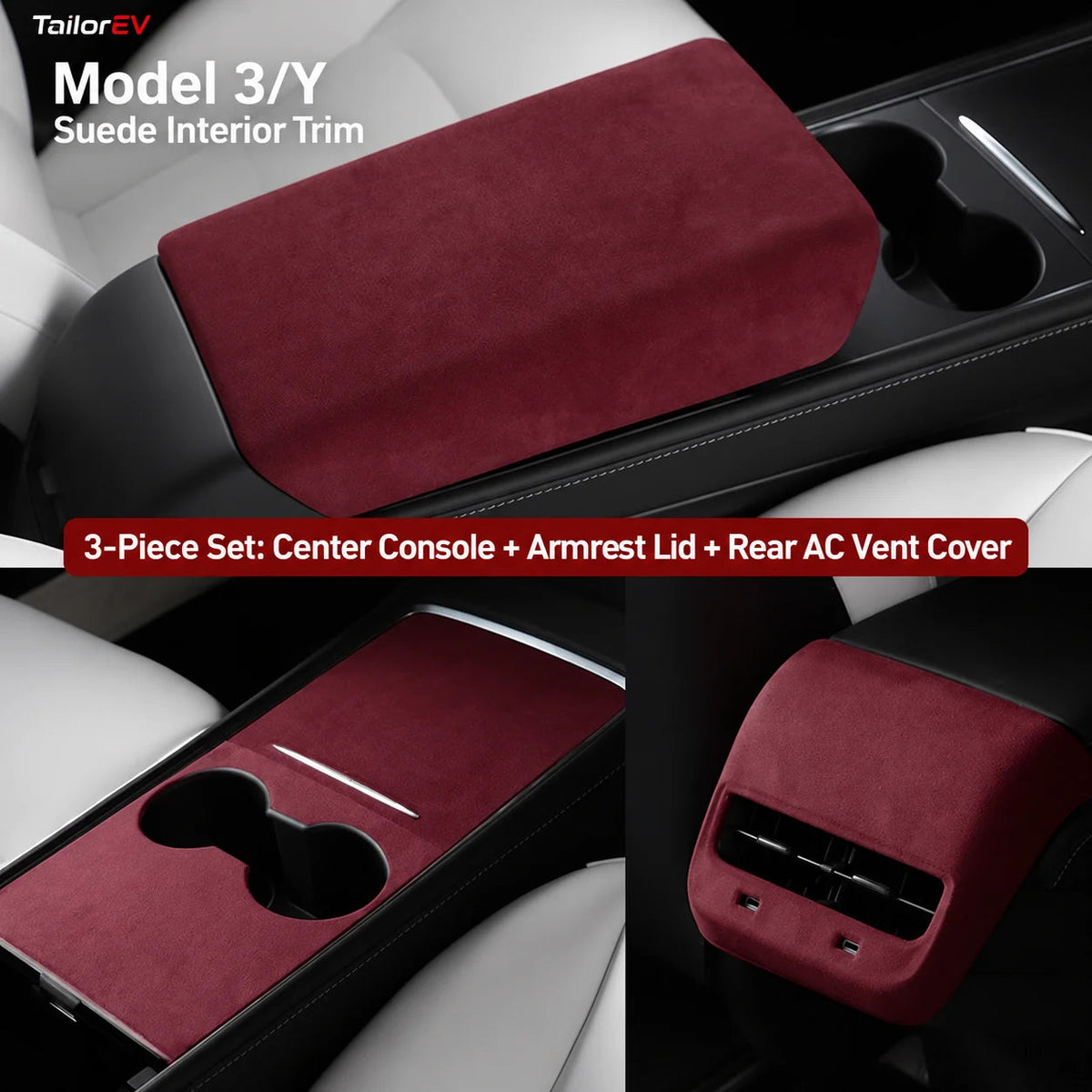 Tesla Suede Interior Protection & Trim Kits — photo 68