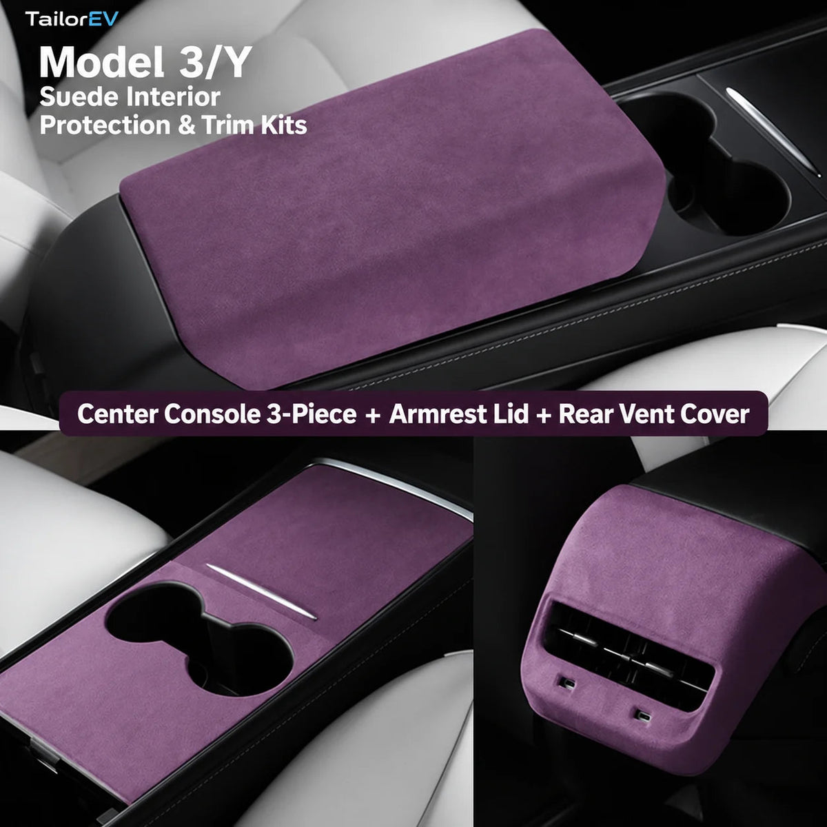 Tesla Suede Interior Protection & Trim Kits — photo 64