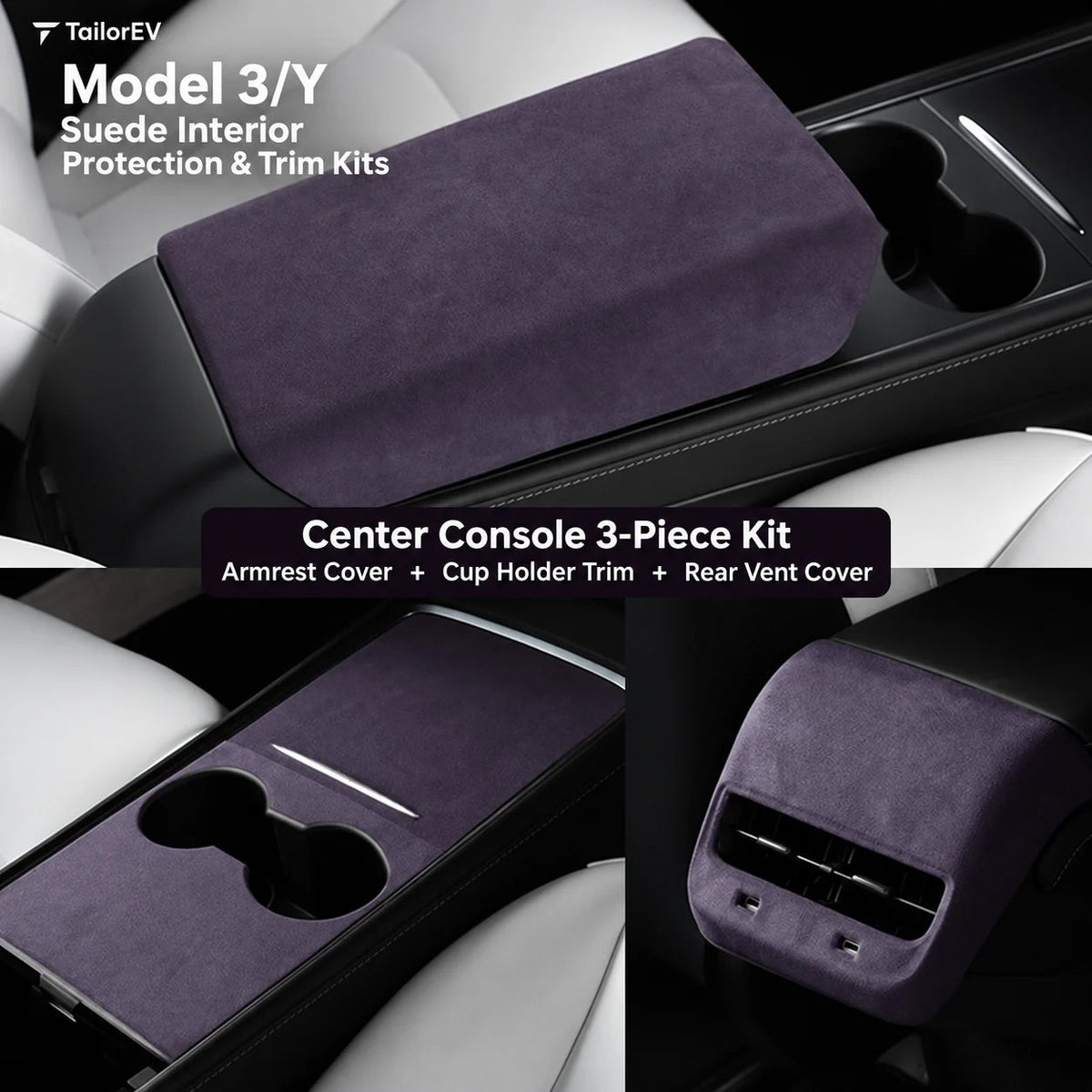 Tesla Suede Interior Protection & Trim Kits — photo 65