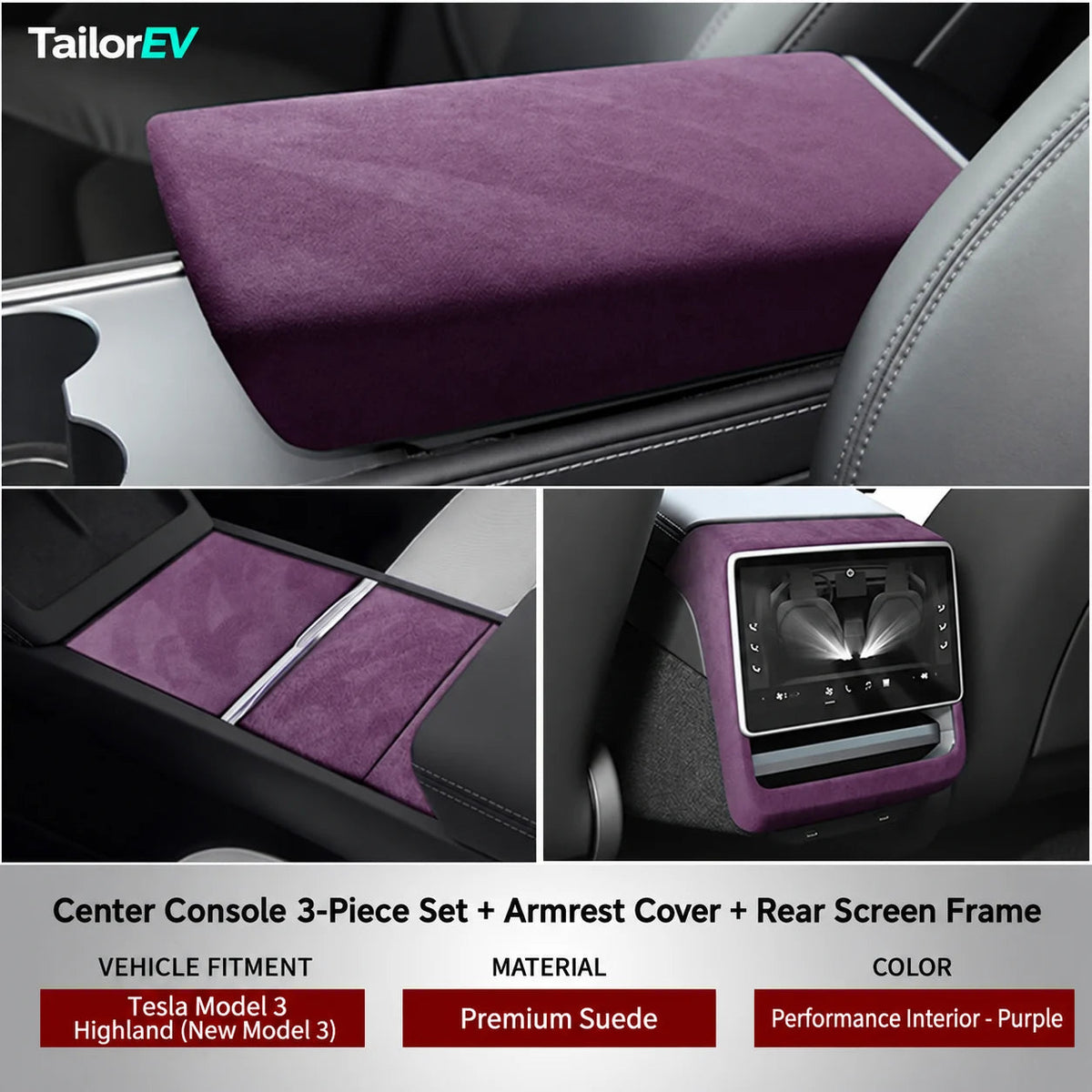 Tesla Suede Interior Protection & Trim Kits — photo 21
