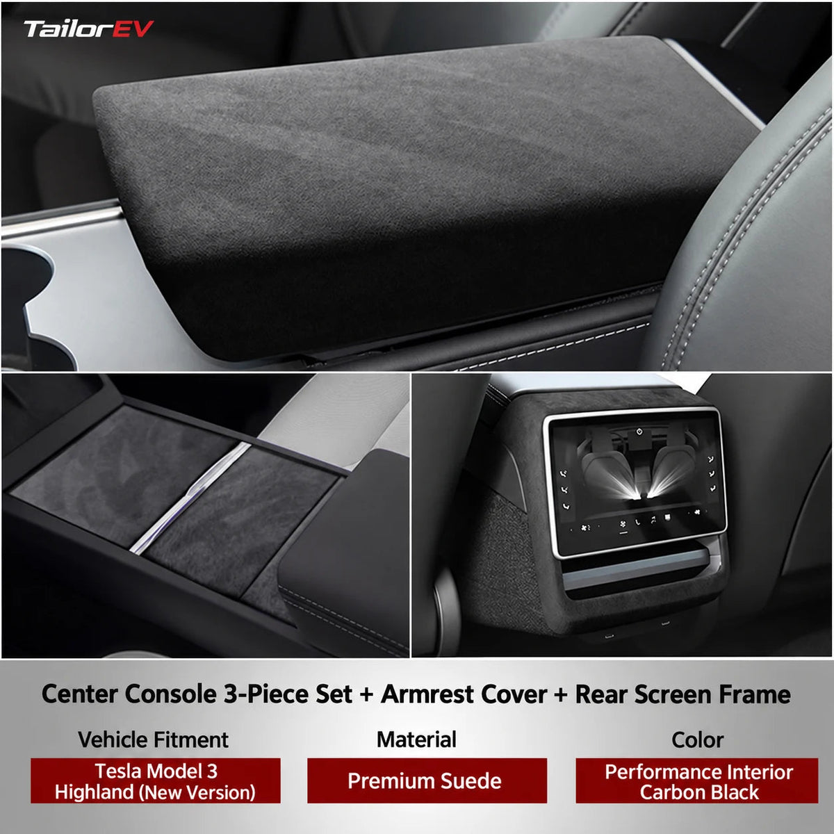 Tesla Suede Interior Protection & Trim Kits — photo 19