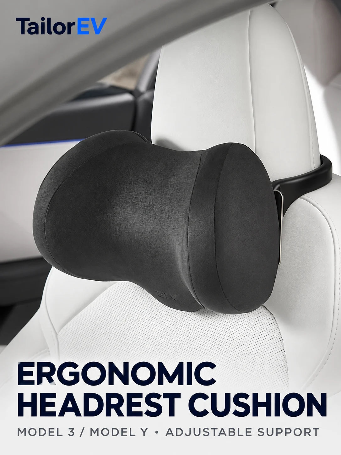 Tesla Ergonomic Headrest & Lumbar Support Cushions — photo 2