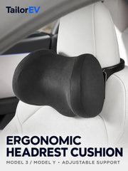 Tesla Ergonomic Headrest & Lumbar Support Cushions