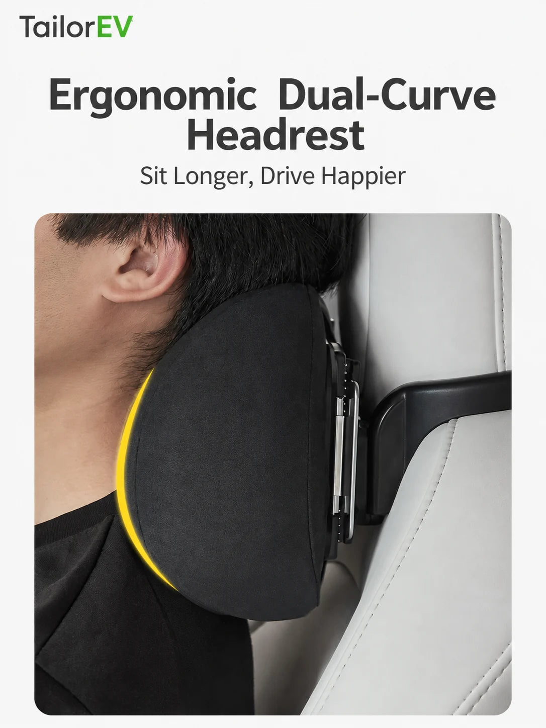 Tesla Ergonomic Headrest & Lumbar Support Cushions — photo 3