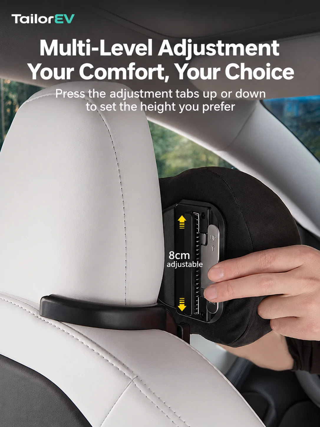 Tesla Ergonomic Headrest & Lumbar Support Cushions — photo 4