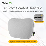 Tesla Ergonomic Headrest & Lumbar Support Cushions