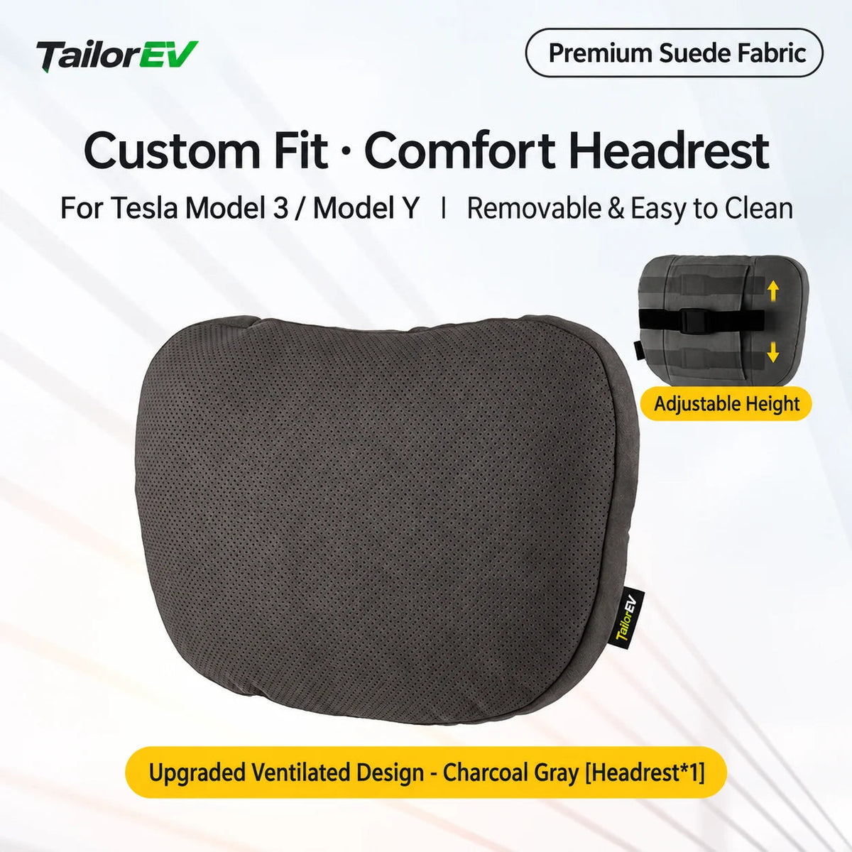 Tesla Ergonomic Headrest & Lumbar Support Cushions — photo 20
