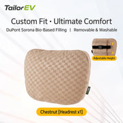 Tesla Ergonomic Headrest & Lumbar Support Cushions