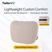 Tesla Ergonomic Headrest & Lumbar Support Cushions