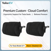 Tesla Ergonomic Headrest & Lumbar Support Cushions
