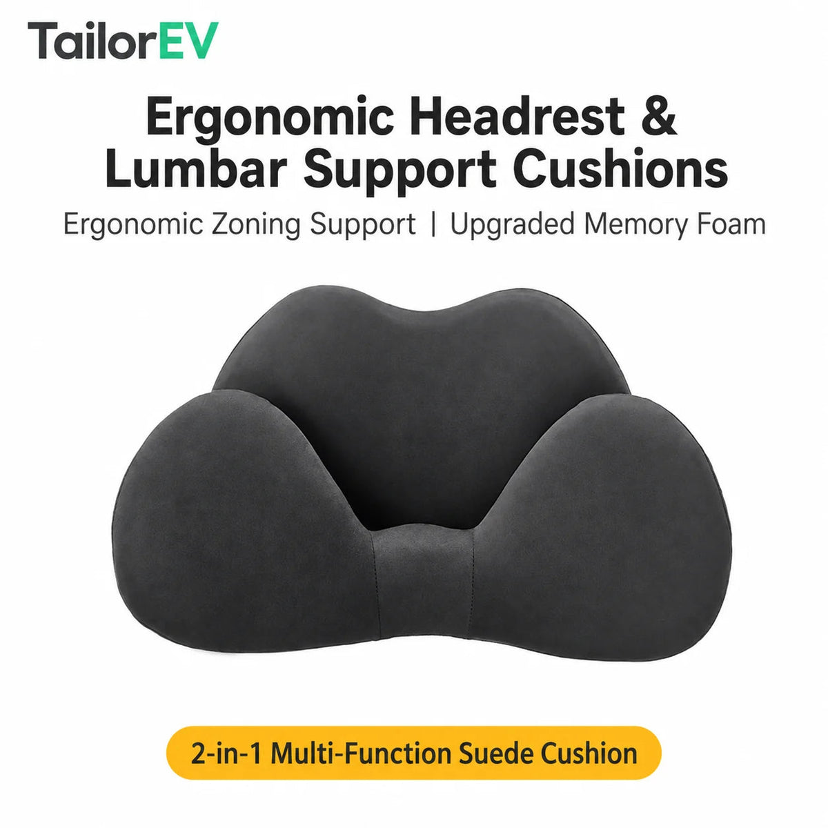 Tesla Ergonomic Headrest & Lumbar Support Cushions — photo 10