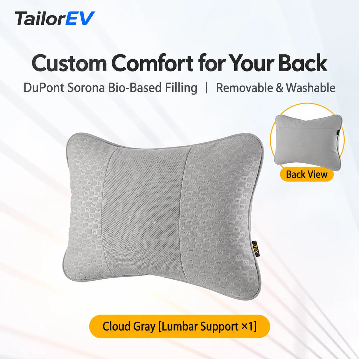 Tesla Ergonomic Headrest & Lumbar Support Cushions — photo 32
