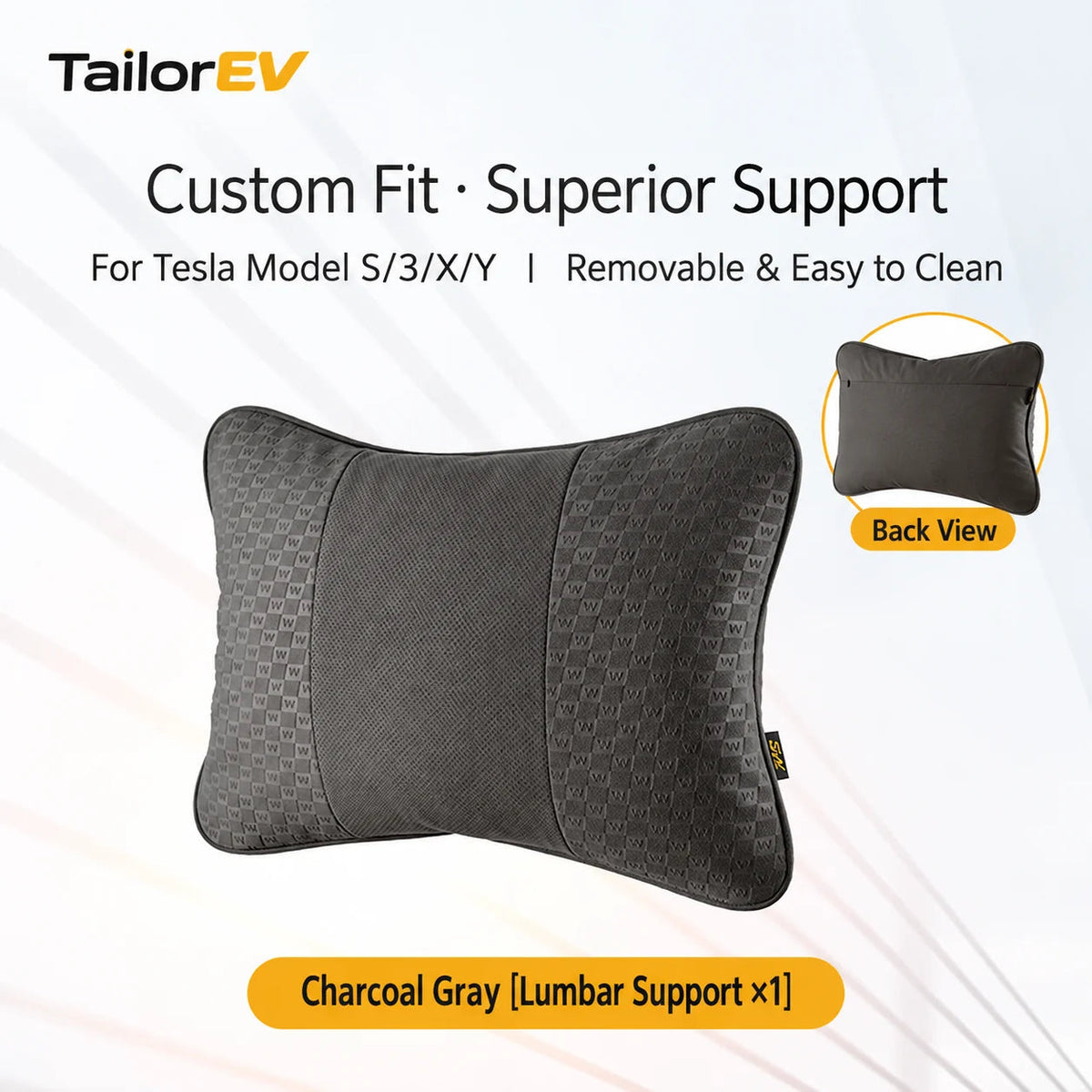 Tesla Ergonomic Headrest & Lumbar Support Cushions — photo 29
