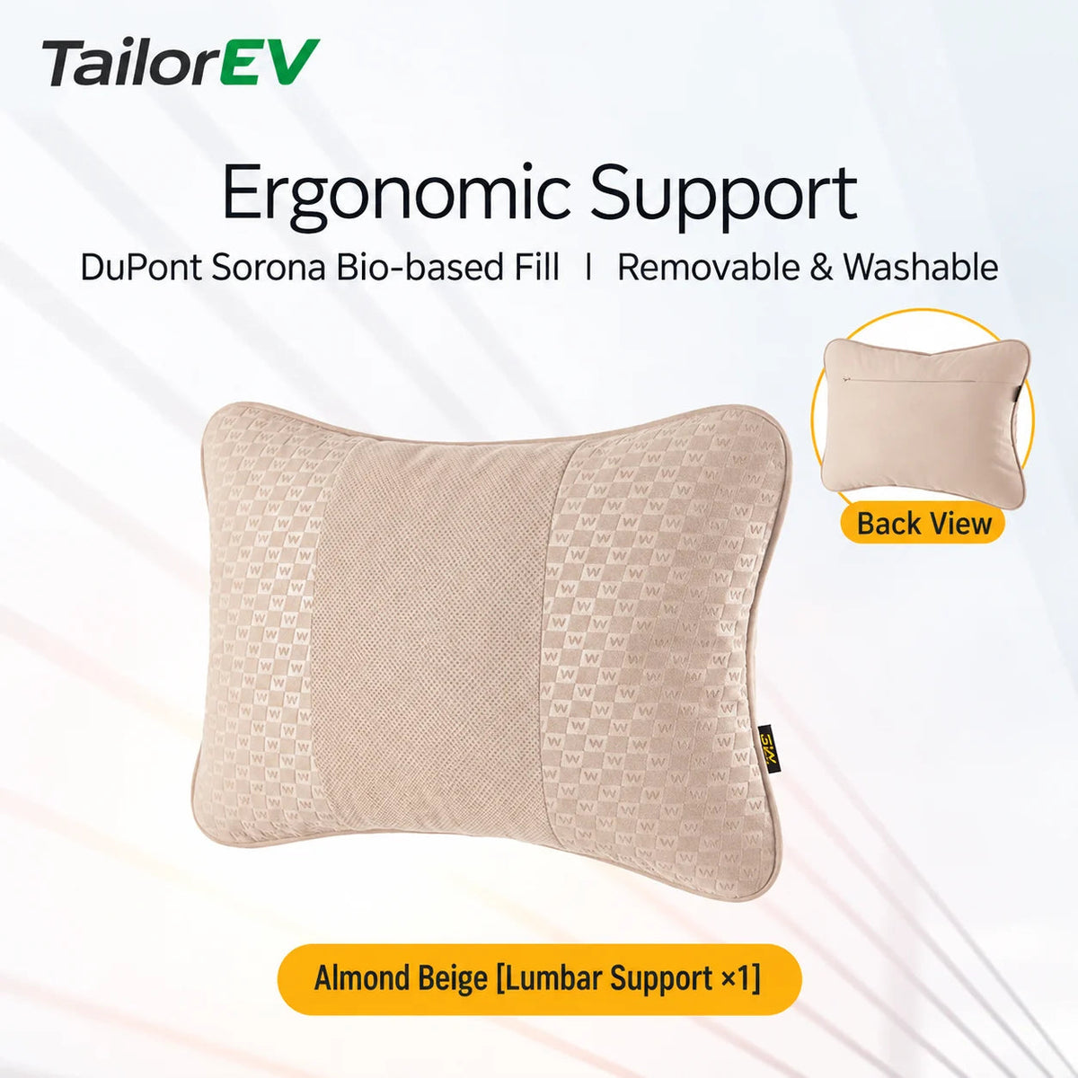 Tesla Ergonomic Headrest & Lumbar Support Cushions — photo 30