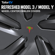 Tesla Wheel Center Emblem Covers — 4-Pack