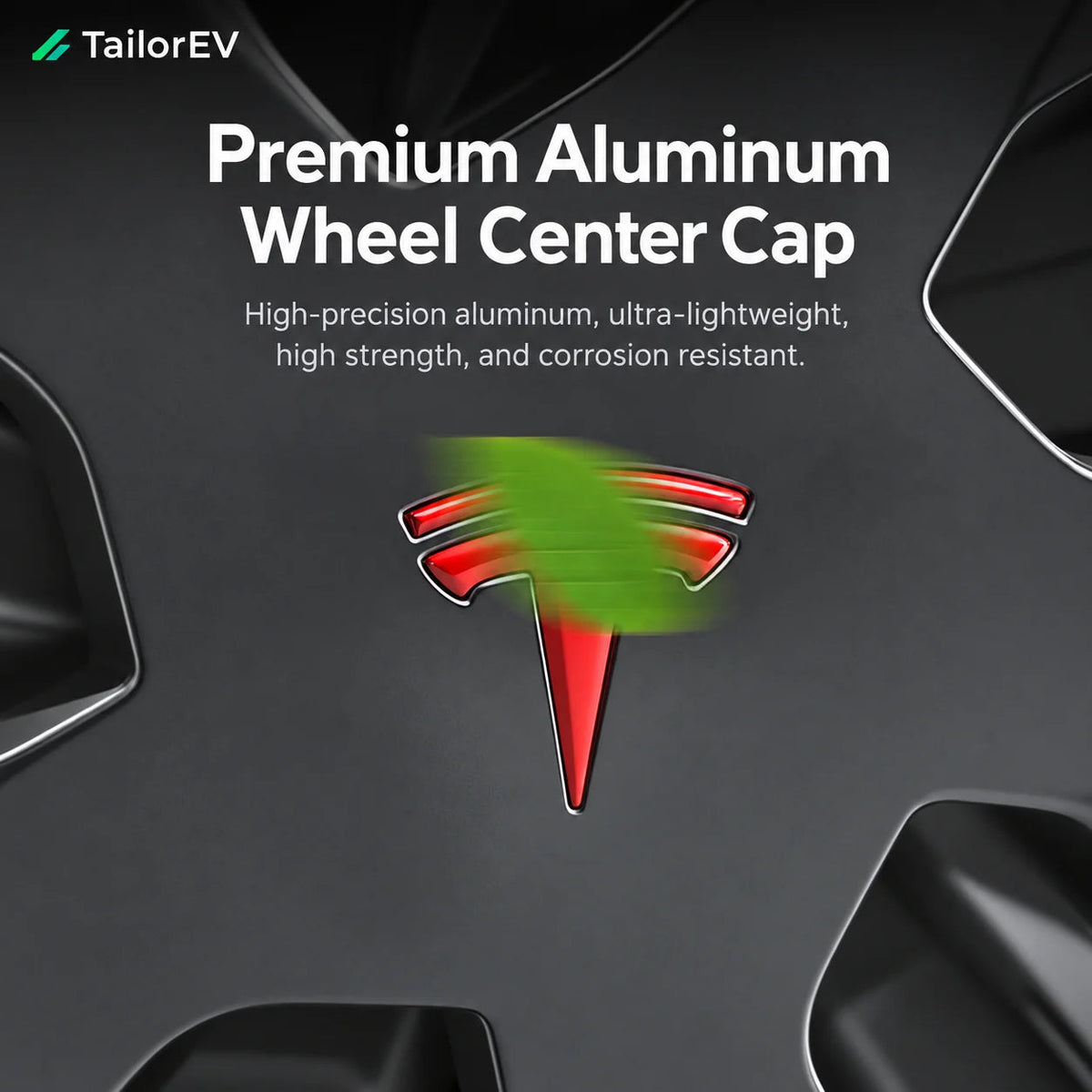 Tesla Wheel Center Emblem Covers — 4-Pack — photo 3