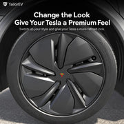 Tesla Wheel Center Emblem Covers — 4-Pack