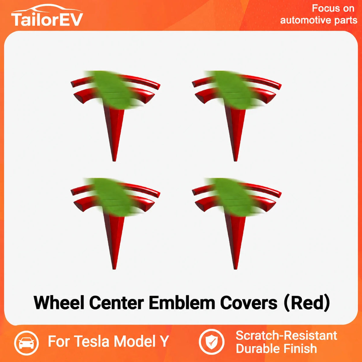 Tesla Wheel Center Emblem Covers — 4-Pack — photo 8