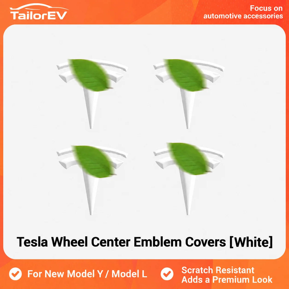 Tesla Wheel Center Emblem Covers — 4-Pack — photo 9