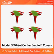 Tesla Wheel Center Emblem Covers — 4-Pack