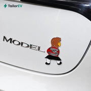Tesla Novelty 3D Rear Emblem Decals