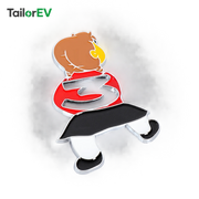 Tesla Novelty 3D Rear Emblem Decals