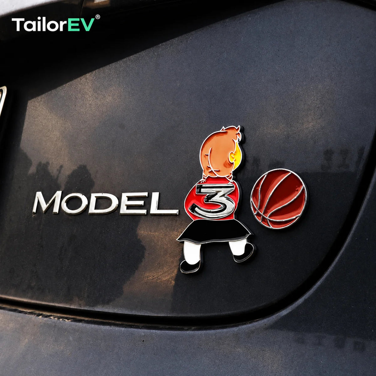 Tesla Novelty 3D Rear Emblem Decals — photo 29