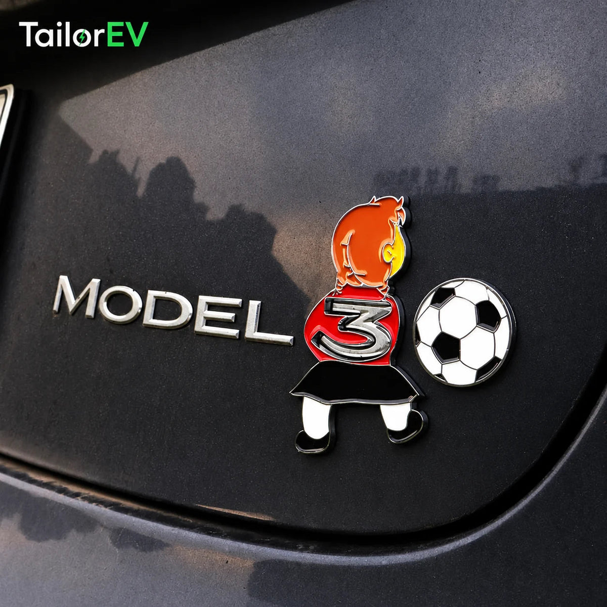 Tesla Novelty 3D Rear Emblem Decals — photo 31