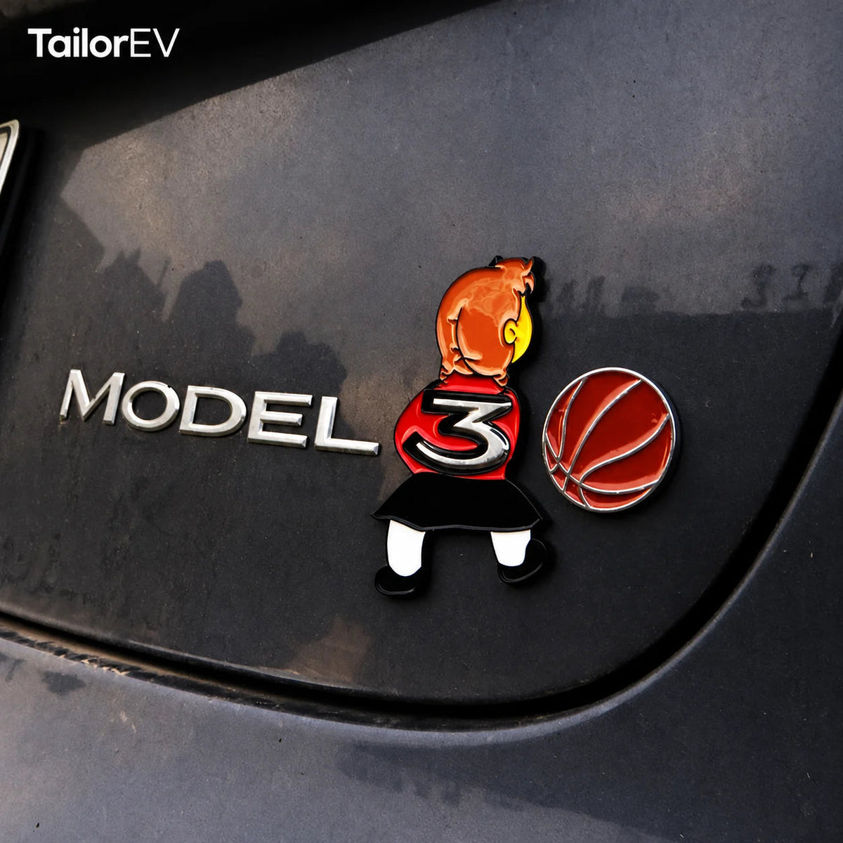 Tesla Novelty 3D Rear Emblem Decals — photo 28